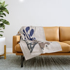 Plant Composition II Throw Blanket Gallery Image 1