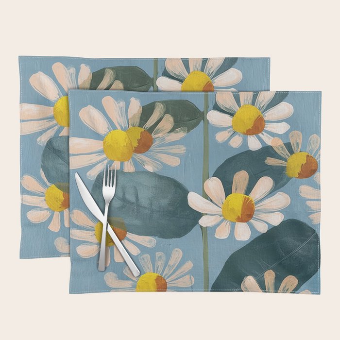 Daisy Flower Painting Placemat Gallery Image 1