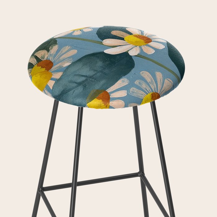Daisy Flower Painting Stool Gallery Image 2