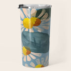 Daisy Flower Painting Travel Mug Gallery Image 3