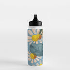 Daisy Flower Painting Water Bottle Gallery Image 3