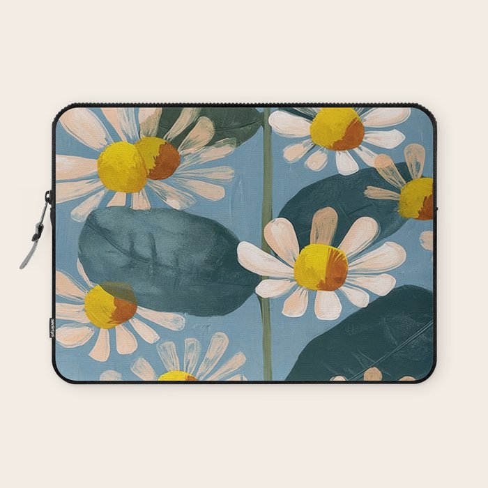 Daisy Flower Painting Laptop Sleeve Gallery Image 1