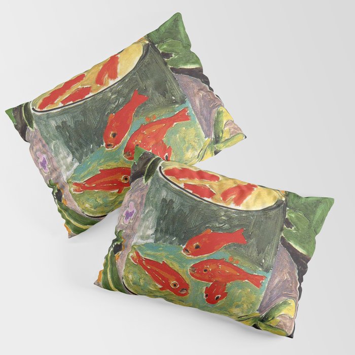 Henri Matisse Goldfish 1911, Goldfishes Artwork, Men, Women, Youth Pillow Sham Gallery Image 1