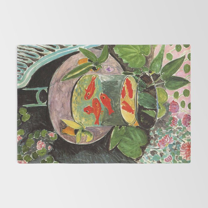 Henri Matisse Goldfish 1911, Goldfishes Artwork, Men, Women, Youth Rug Gallery Image 2