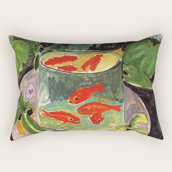 Henri Matisse Goldfish 1911, Goldfishes Artwork, Men, Women, Youth Rectangular Pillow Gallery Image 2