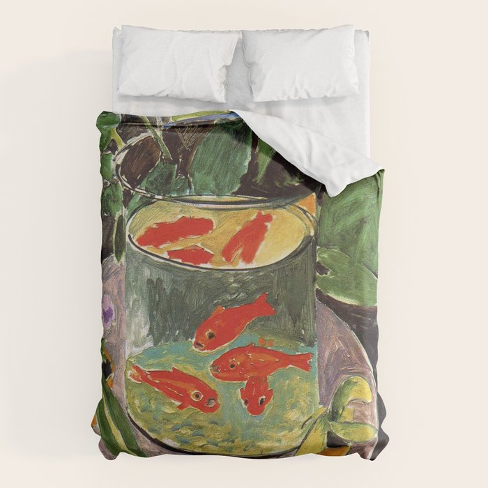 Henri Matisse Goldfish 1911, Goldfishes Artwork, Men, Women, Youth Duvet Cover Gallery Image 6