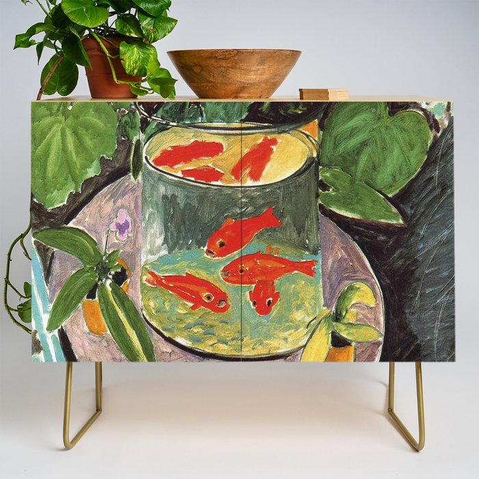 Henri Matisse Goldfish 1911, Goldfishes Artwork, Men, Women, Youth Credenza Gallery Image 1
