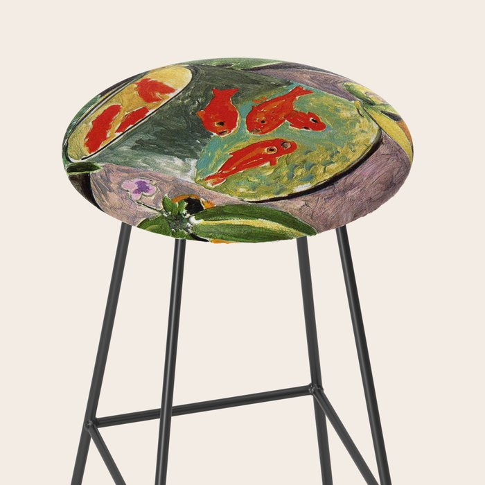 Henri Matisse Goldfish 1911, Goldfishes Artwork, Men, Women, Youth Stool Gallery Image 2