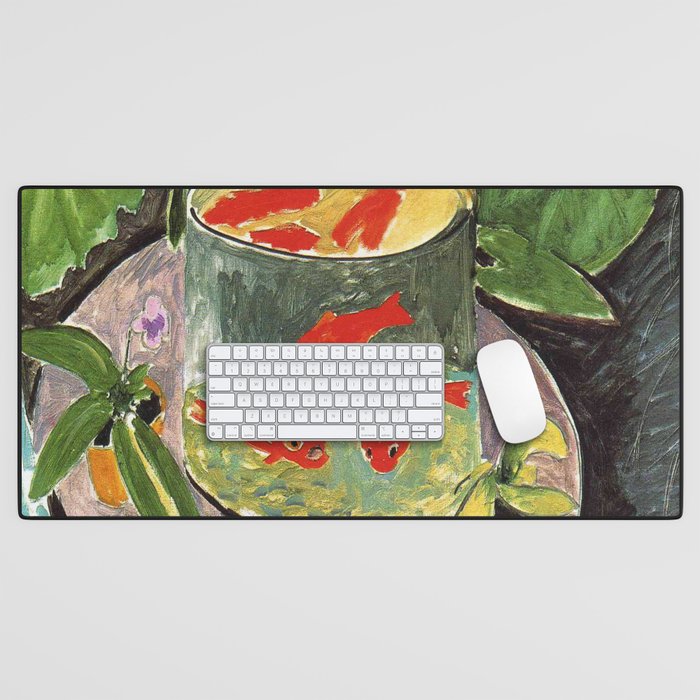 Henri Matisse Goldfish 1911, Goldfishes Artwork, Men, Women, Youth Desk Mat Gallery Image 1