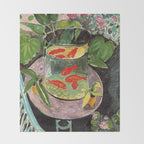 Henri Matisse Goldfish 1911, Goldfishes Artwork, Men, Women, Youth Throw Blanket Gallery Image 2