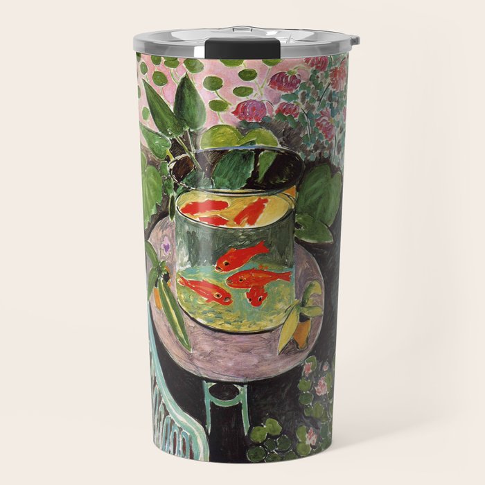 Henri Matisse Goldfish 1911, Goldfishes Artwork, Men, Women, Youth Travel Mug Gallery Image 1