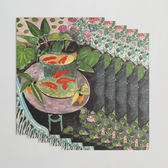 Henri Matisse Goldfish 1911, Goldfishes Artwork, Men, Women, Youth Wrapping Paper Gallery Image 3