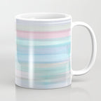 Abstract Watercolor Waves in Sky & Seafoam Coffee Mug Gallery Image 1
