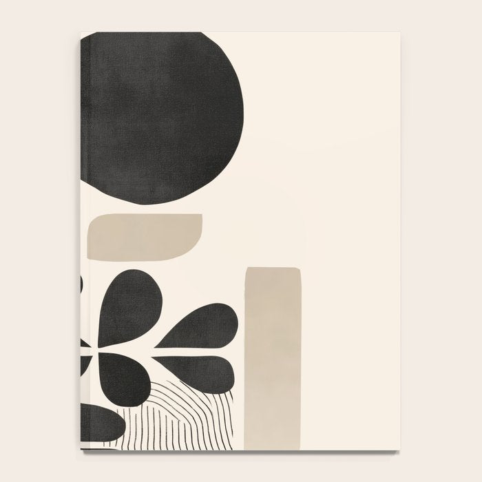 Modern Botanicals - Abstract Minimalist Shapes Notebook Gallery Image 4
