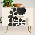 Modern Botanicals - Abstract Minimalist Shapes Credenza Gallery Image 1
