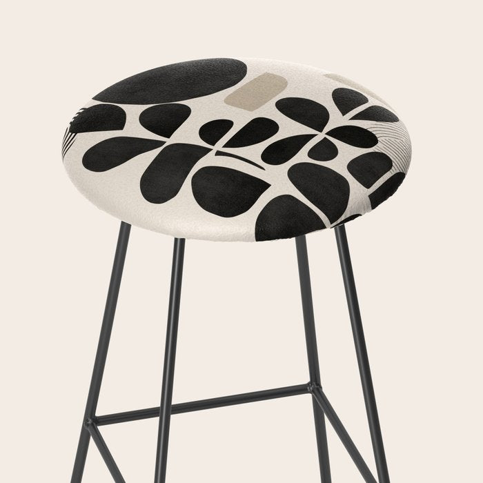 Modern Botanicals - Abstract Minimalist Shapes Stool Gallery Image 2