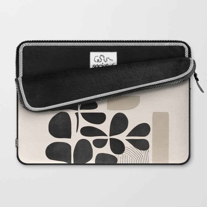 Modern Botanicals - Abstract Minimalist Shapes Laptop Sleeve Gallery Image 2