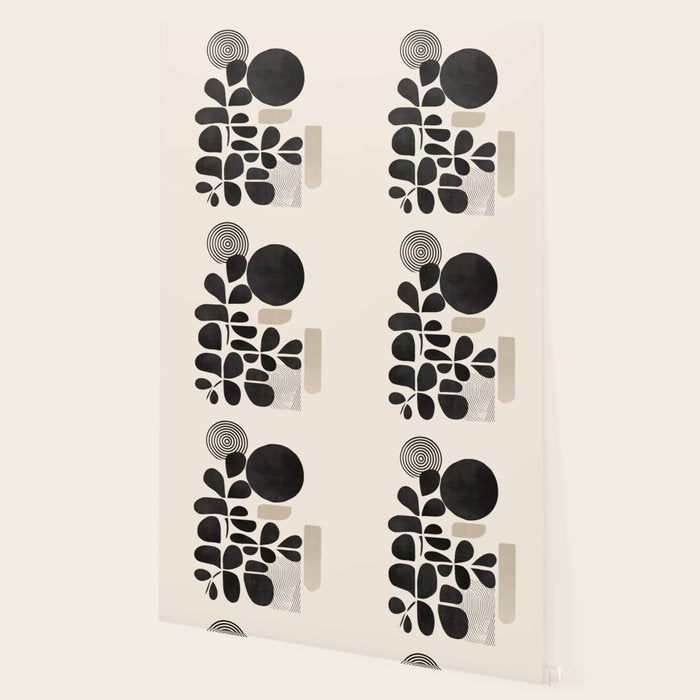 Modern Botanicals - Abstract Minimalist Shapes Wallpaper Gallery Image 2