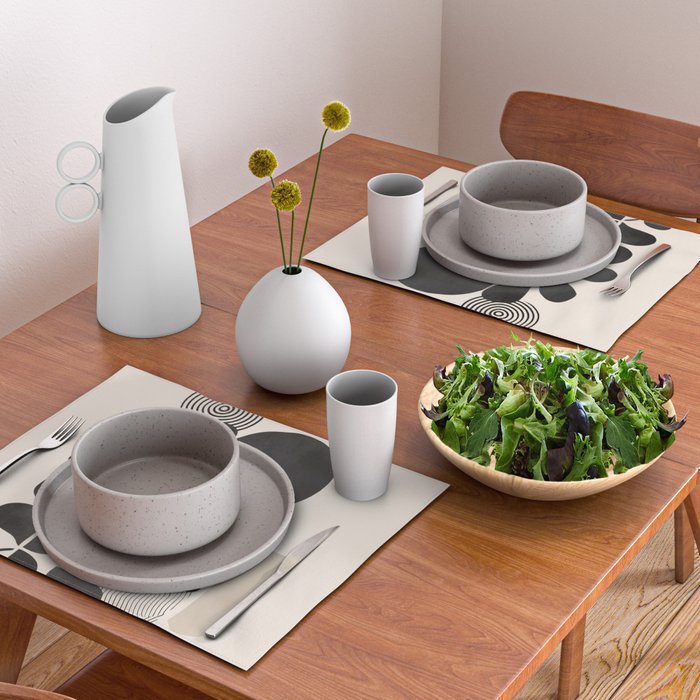 Modern Botanicals - Abstract Minimalist Shapes Placemat Gallery Image 2