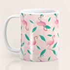 Pink flamingo tropical pattern Coffee Mug Gallery Image 3