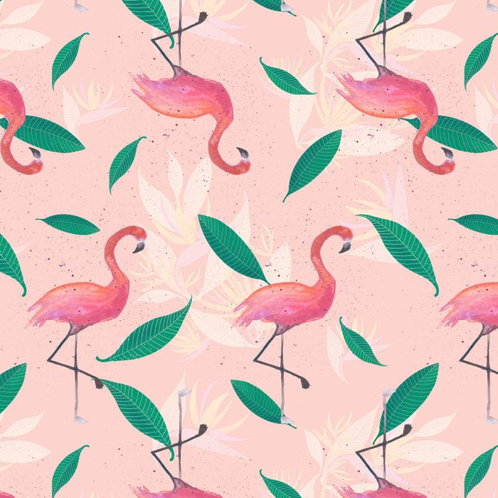 Pink flamingo tropical pattern Coffee Mug Gallery Image 2