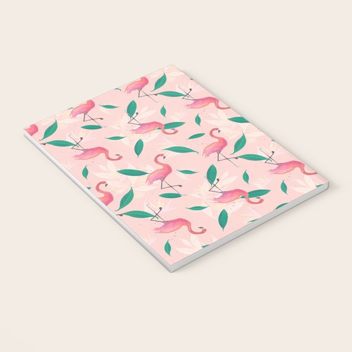 Pink flamingo tropical pattern Notebook Gallery Image 3