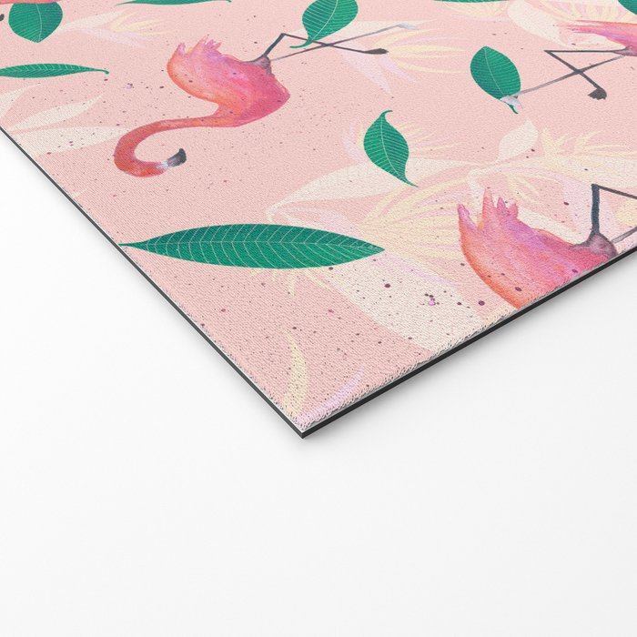 Pink flamingo tropical pattern Welcome Mat Gallery Image 2