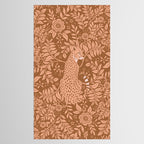 Summer Cheetah Floral Pattern - Fawn Brown Tablecloth Gallery Image 2