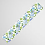 Blue Hydrangea Flowers Table Runner Gallery Image 3