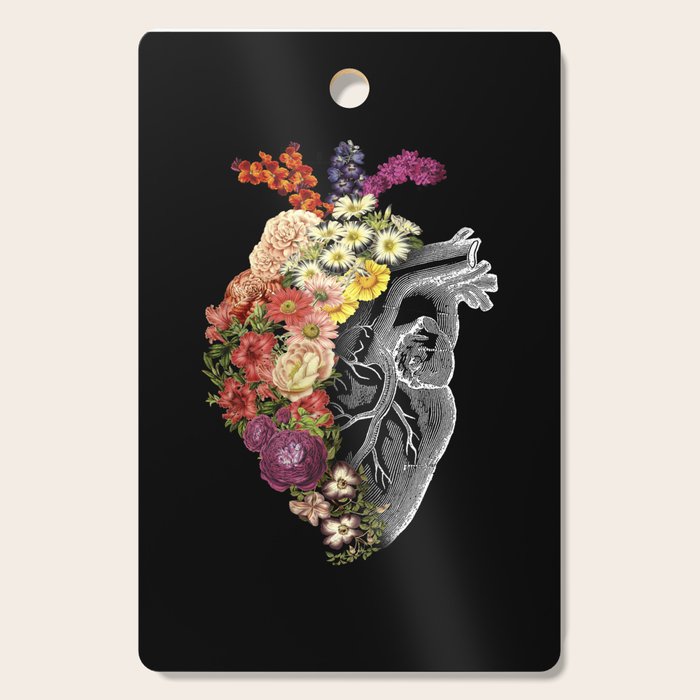 Flower Heart Spring Cutting Board Gallery Image 1