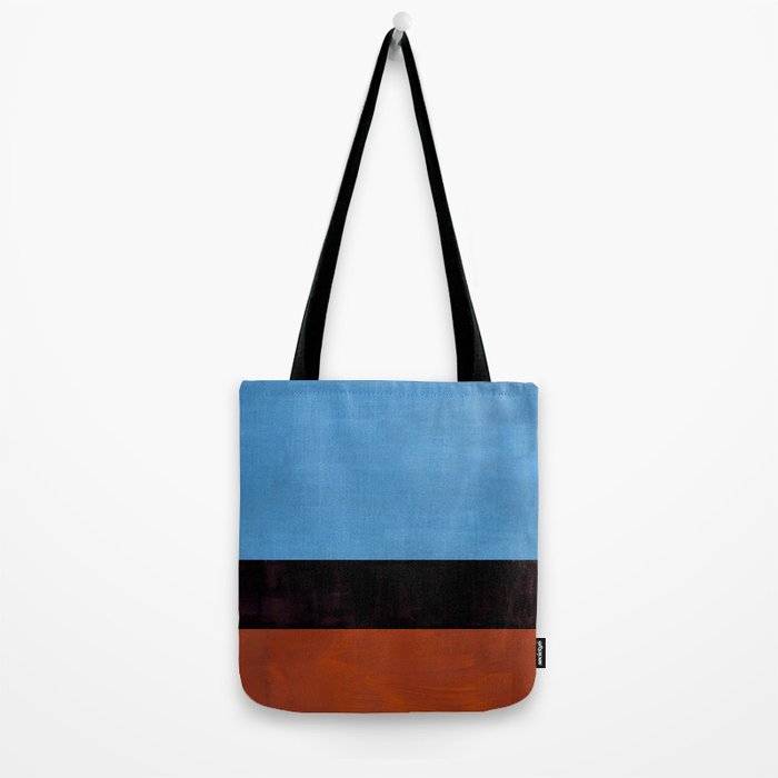 Autumn Sky Color field Abstract Mid Century Modern Minimalist  Tote Bag Gallery Image 2