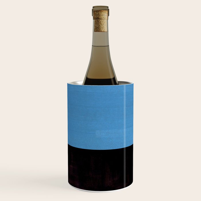 Autumn Sky Color field Abstract Mid Century Modern Minimalist  Wine Chiller Gallery Image 1