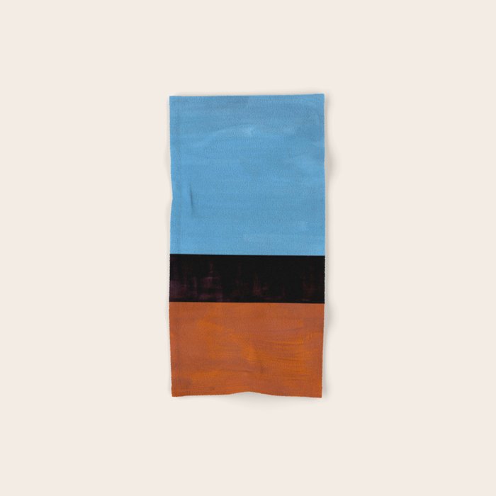 Autumn Sky Color field Abstract Mid Century Modern Minimalist  Bath Towel Gallery Image 1