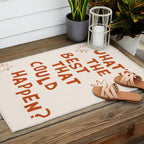 What's The Best That Could Happen in Burnt Orange and Linen White Outdoor Rug Gallery Image 2
