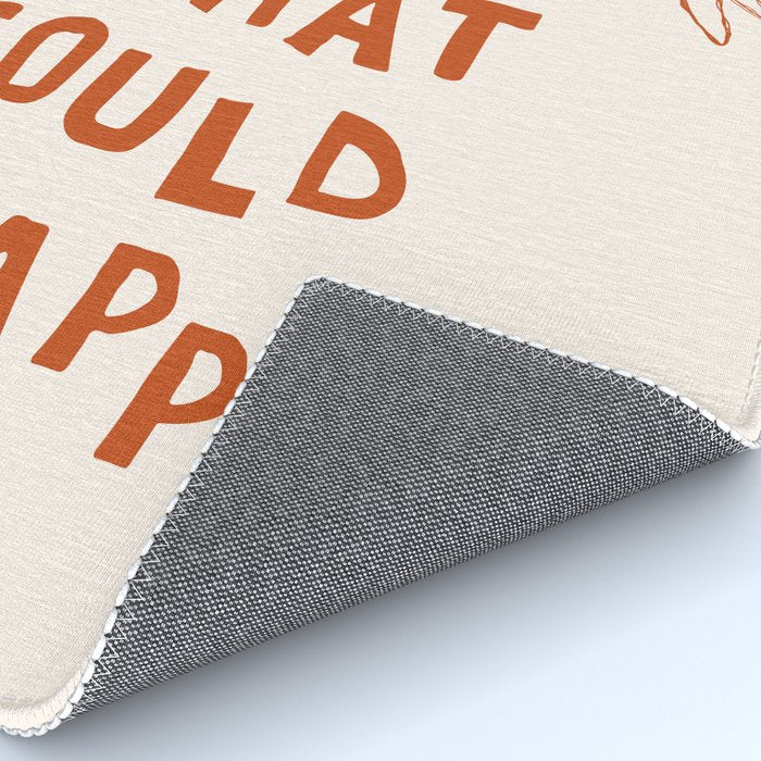 What's The Best That Could Happen in Burnt Orange and Linen White Rug Gallery Image 4