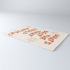 What's The Best That Could Happen in Burnt Orange and Linen White Rug Gallery Image 3