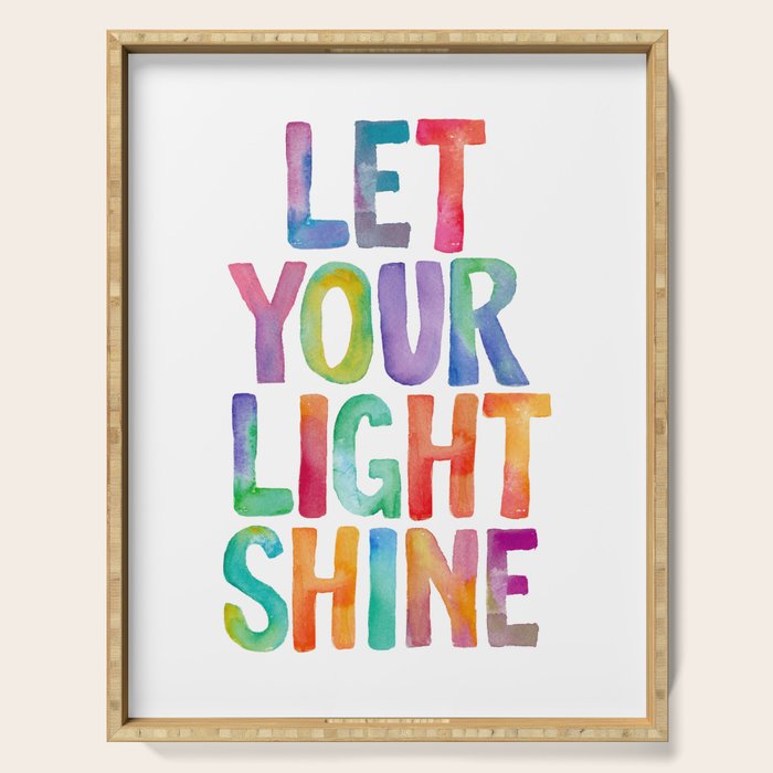 Let Your Light Shine Serving Tray Gallery Image 1