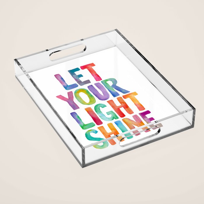 Let Your Light Shine Acrylic Tray Gallery Image 1