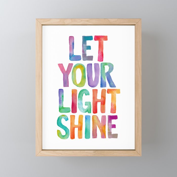Let Your Light Shine Mini Art Print Gallery Image 1