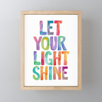 Let Your Light Shine Mini Art Print Gallery Image 1