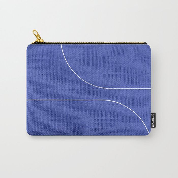 Modern Minimal Line Abstract I Carry All Pouch Gallery Image 1