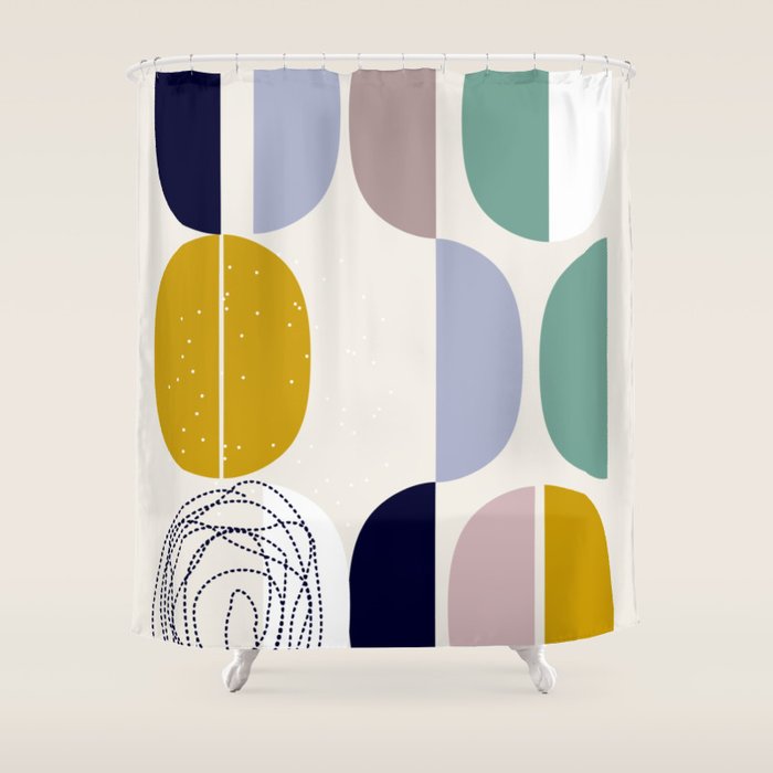 expectant iteration half time Shower Curtain Gallery Image 1