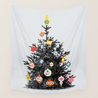Decorated christmas tree Wall Tapestry Gallery Image 4