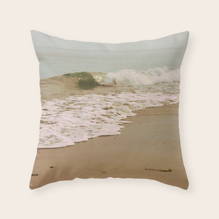 Ocean Waves on the Beach Throw Pillow Gallery Image 6