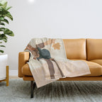 Girl who Loves Autumn Throw Blanket Gallery Image 1