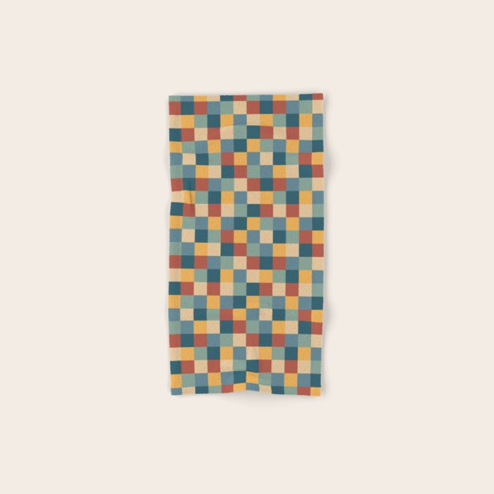 Bold Colorful Checks Pattern - Small IX Bath Towel Gallery Image 1
