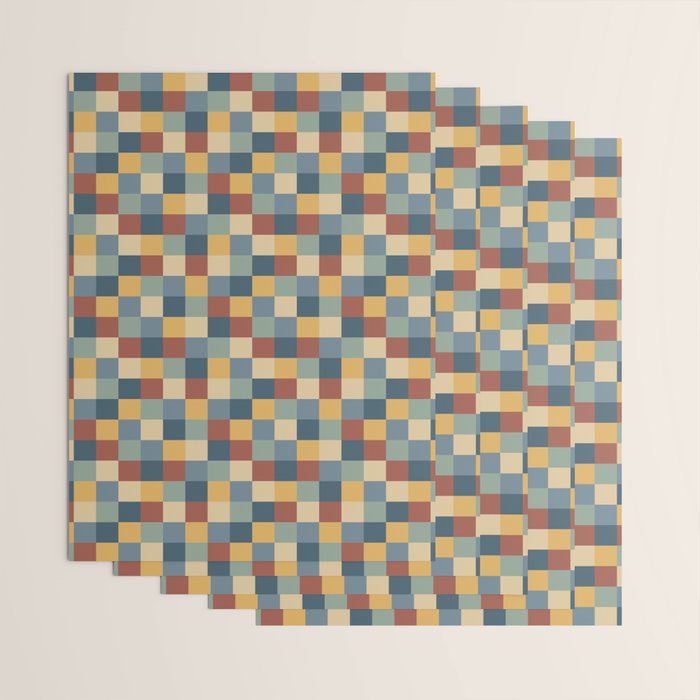 Bold Colorful Checks Pattern - Small IX Wrapping Paper Gallery Image 3