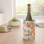 Botanical Cloisonne Garden Cream Wine Chiller Gallery Image 4