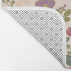 Botanical Cloisonne Garden Cream Bath Mat Gallery Image 2