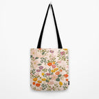 Botanical Cloisonne Garden Cream Tote Bag Gallery Image 2